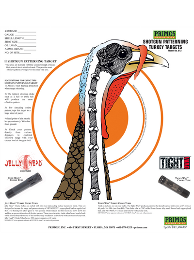 Primos Shotgun Patterning Turkey Target