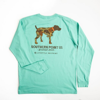 Southern Point Long Sleeve Camo Dog